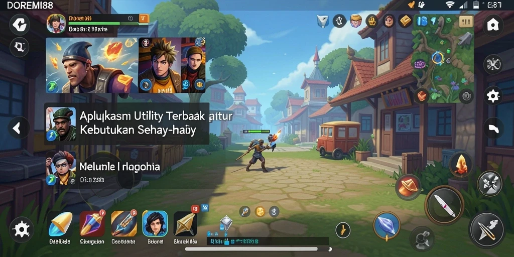 Tampilan antarmuka DOREMI88 yang sederhana dan fungsional.