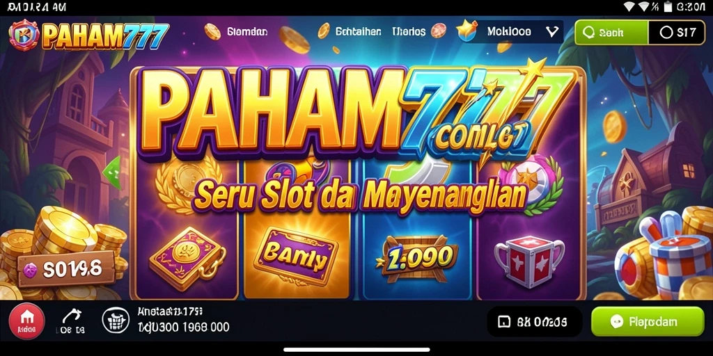 Tampilan gameplay Slot PAHAM777 yang menarik dan interaktif.
